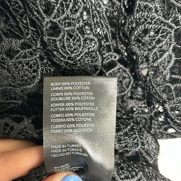 Maeve by Anthropologie Lace Black Top - Picture 8 of 10